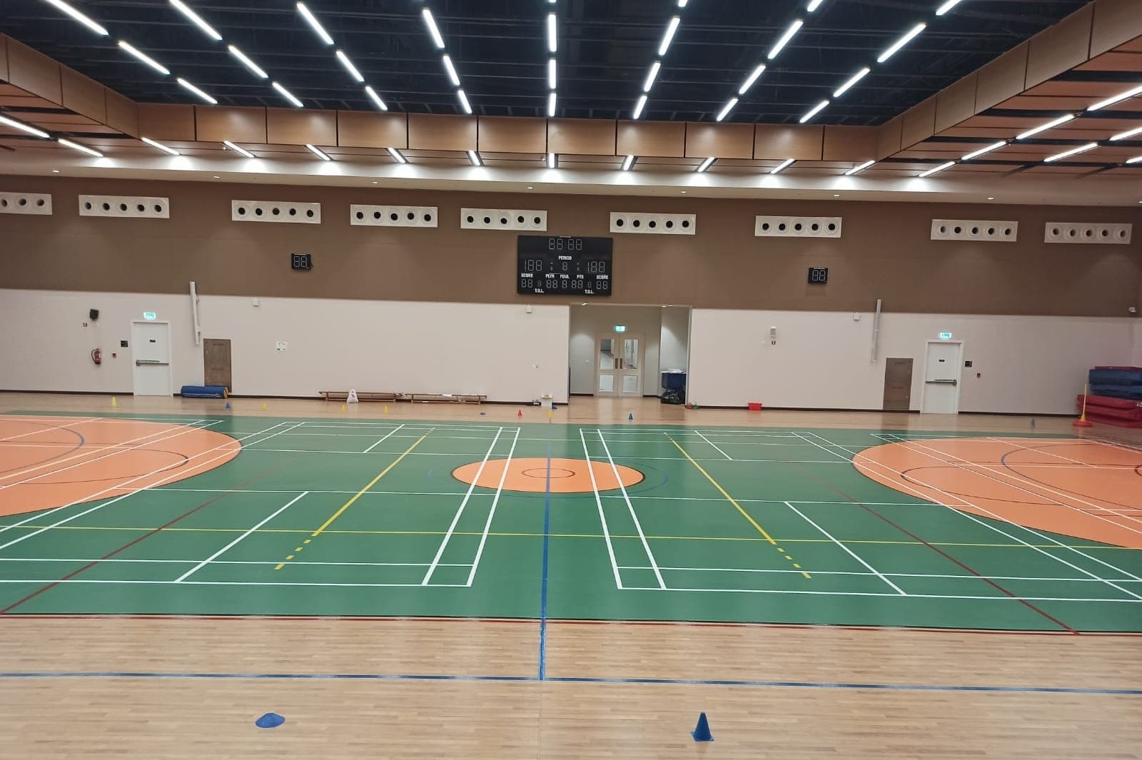 Mall of Qatar, Bin Hajjer — indoor sports flooring installed by Ayana Trading & Contracting, 2022.